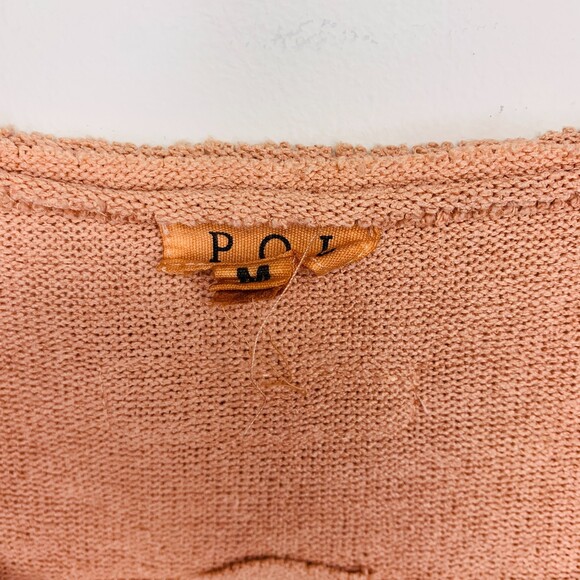 POL oversized pullover cotton henley pink ombre size medium - Picture 7 of 11